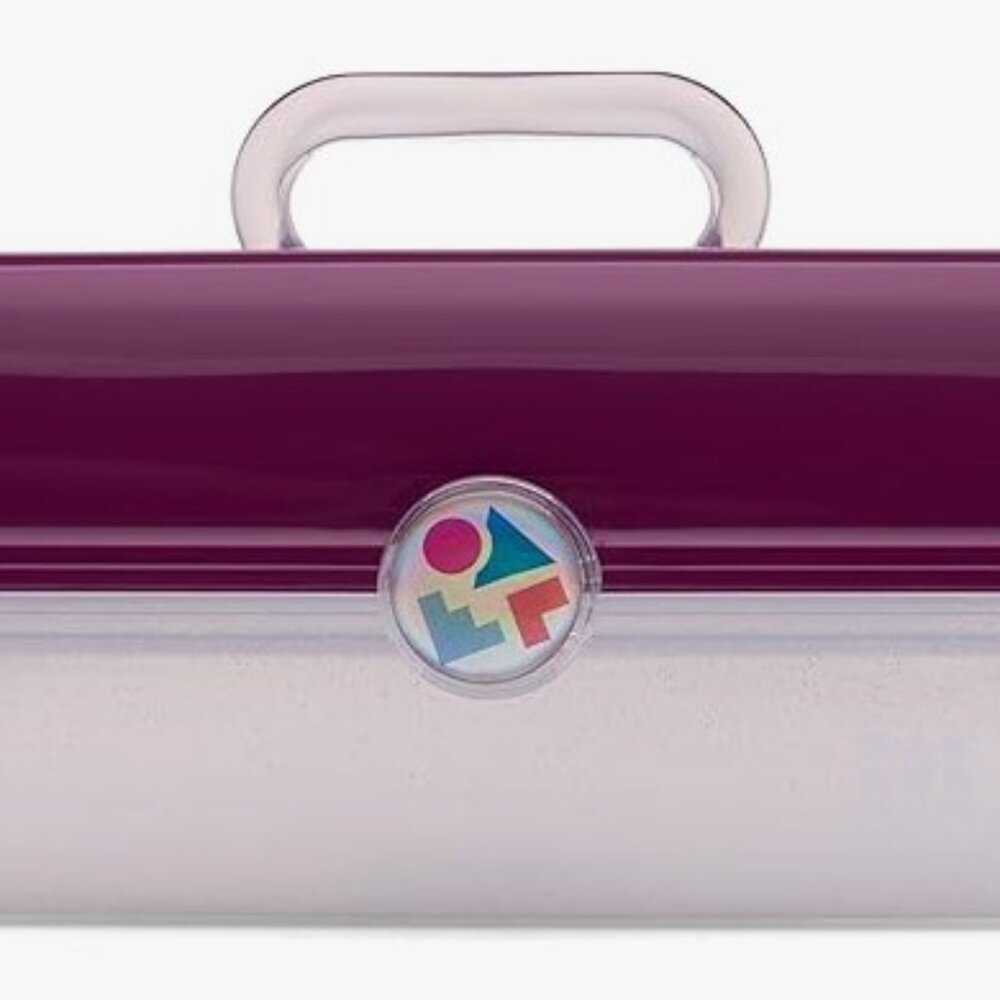 Caboodles On-The-Go Girl, Purple & Sparkle Cosmetic Travel Carry Case